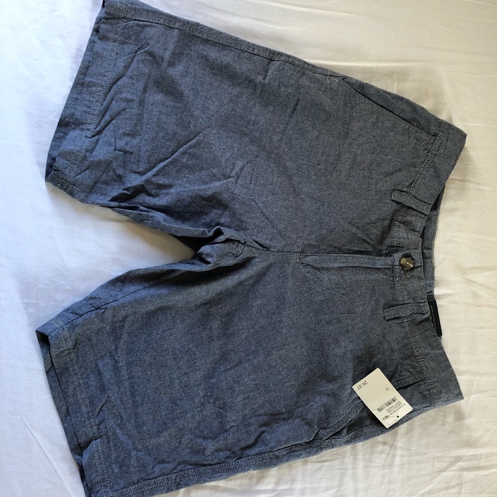 Indigo Chino Shorts (32 waist) BRAND NEW